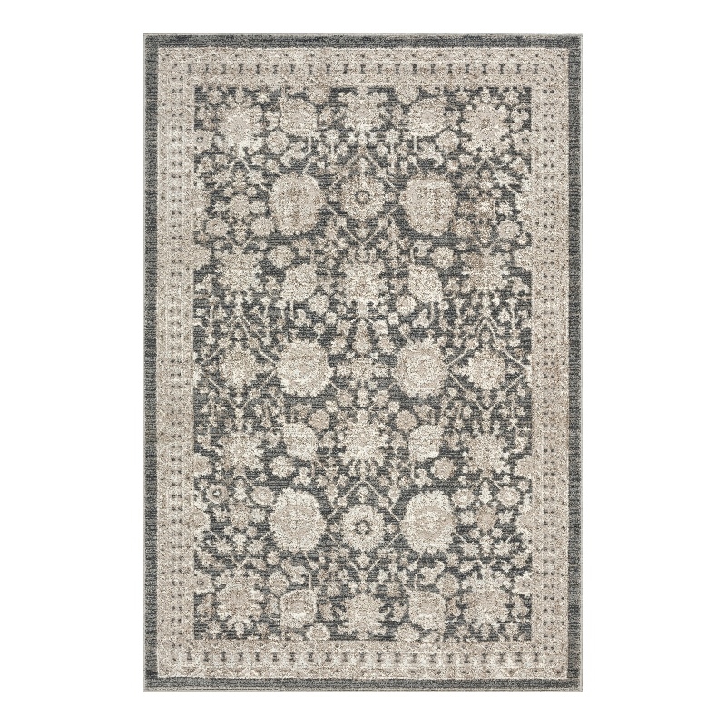 Nourison Renewed 5' x 7' Charcoal Fabric Area Rug