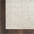 Nourison Renewed 8' Runner Ivory Beige Fabric Area Rug