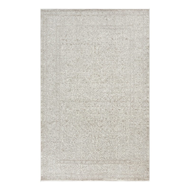 Nourison Renewed 5' x 7' Ivory Beige Fabric Area Rug