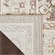 Nourison Renewed 8' Runner Ivory Mocha Fabric Area Rug