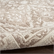 Nourison Renewed 8' Runner Ivory Mocha Fabric Area Rug