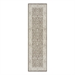 Nourison Renewed 8' Runner Ivory Mocha Fabric Area Rug