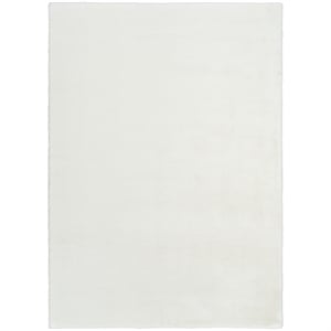 Nourison Home Soft Plush Rabbit Fur  8' x 10' White  Polyester Area Rug