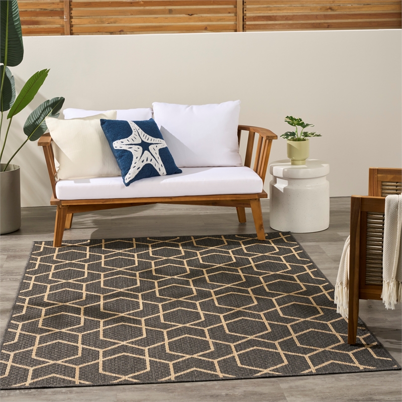 Nourison Home Horizon   6' x 9' Charcoal   Area Rug