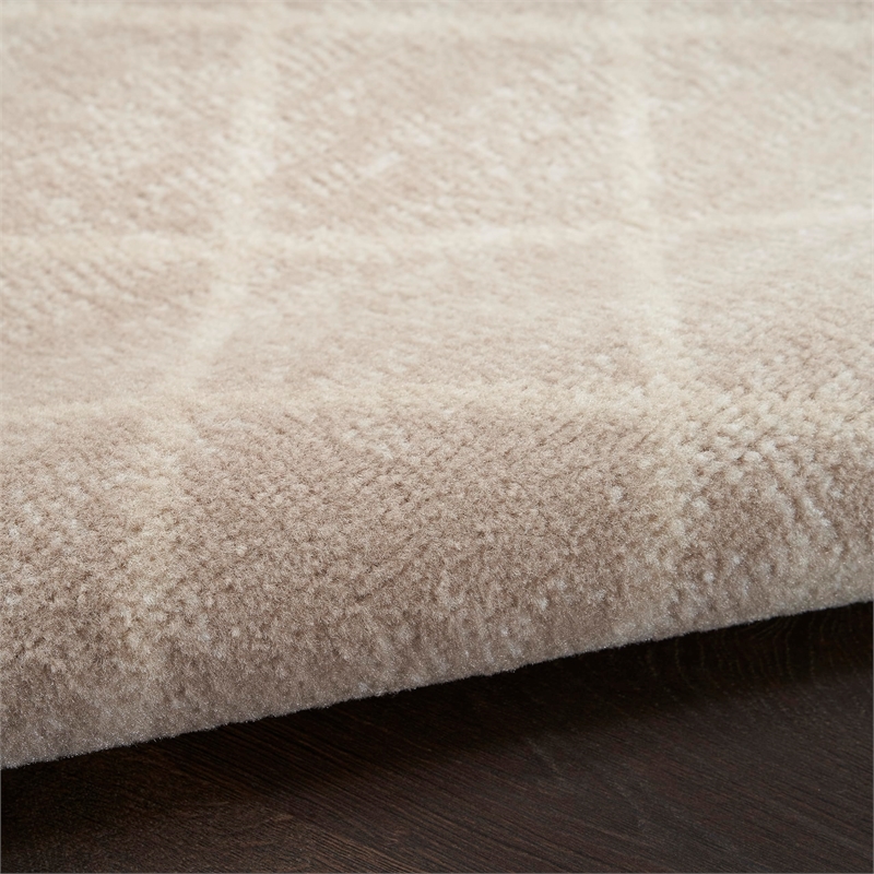 Nourison Home Grafix 10' Runner Beige   Area Rug