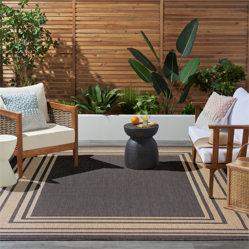 Nourison Home Horizon   8' x 10' Charcoal   Area Rug