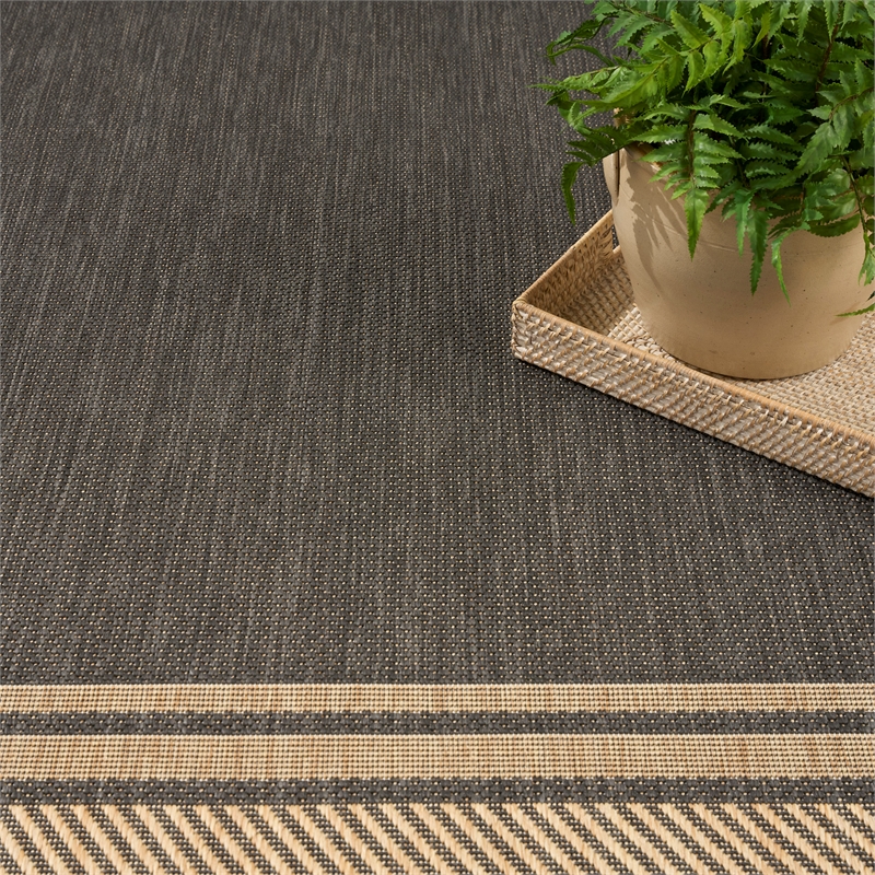 Nourison Home Horizon   8' x 10' Charcoal   Area Rug