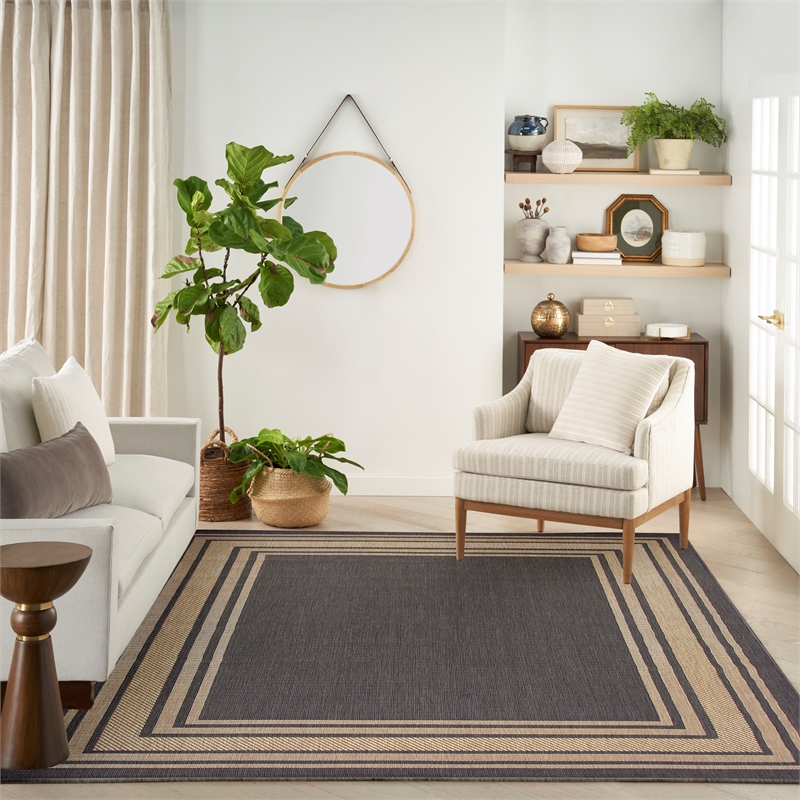 Nourison Home Horizon   8' x 10' Charcoal   Area Rug