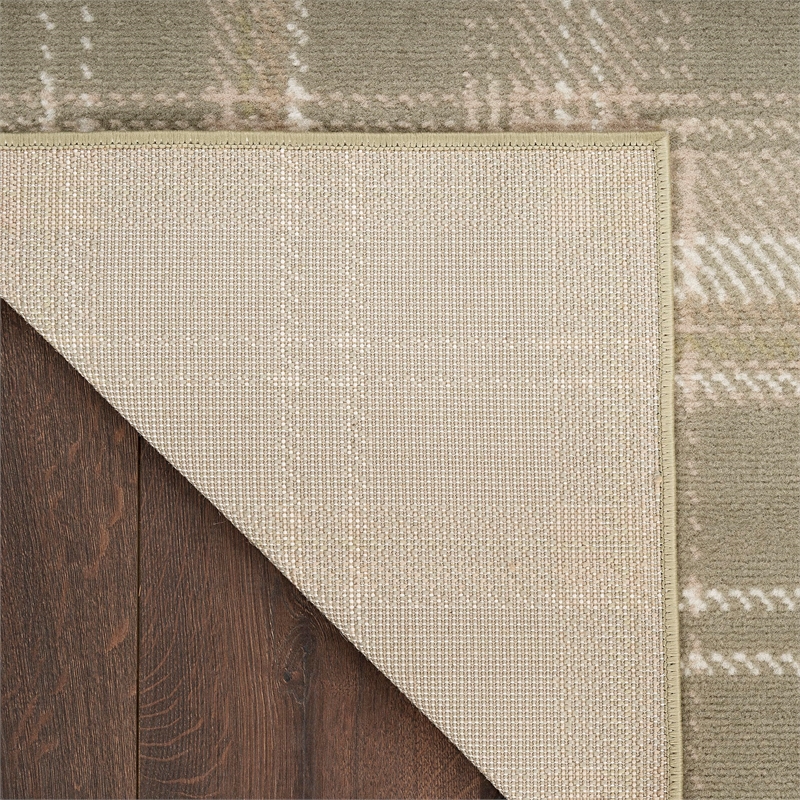 Nourison Home Grafix 6' x 9' Olive   Area Rug