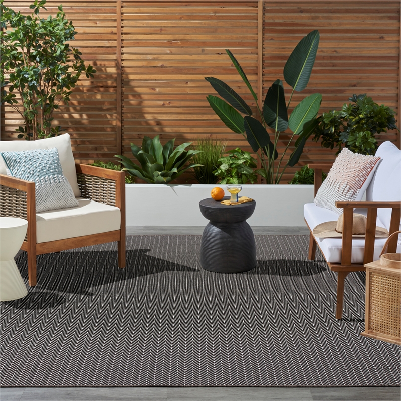 Nourison Home Horizon   8' x 10' Black   Area Rug