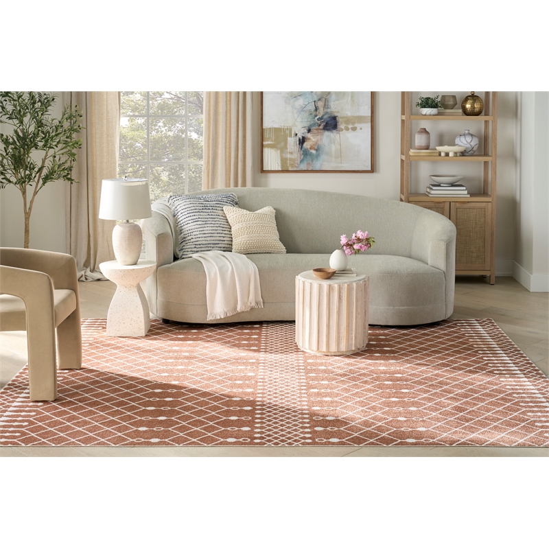 Nourison Home Astra Machine Washable 8' x 10' Copper   Area Rug
