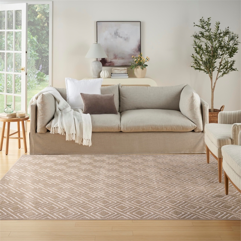 Nourison Home Casual 8' x 10' Taupe   Area Rug