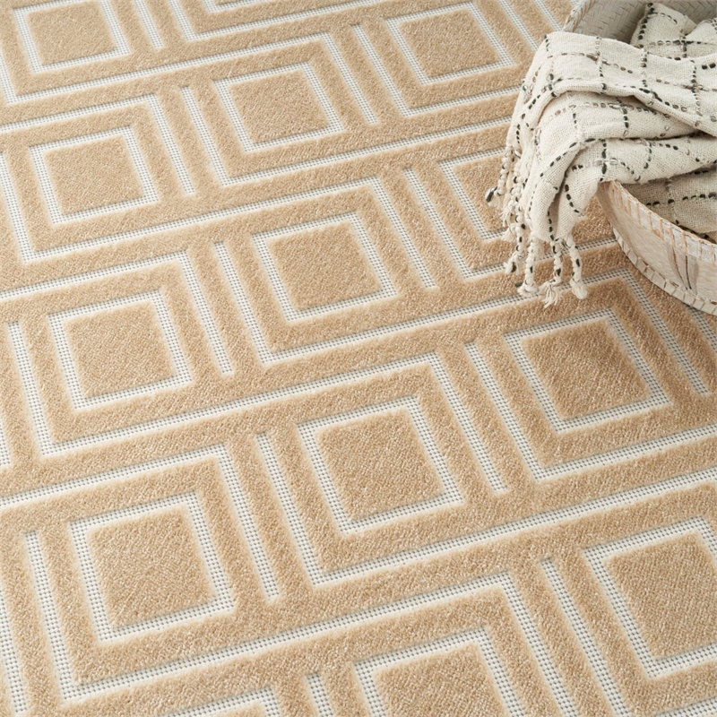 Nourison Home Casual 8' x 10' Taupe   Area Rug