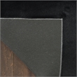 Nourison Home Soft Plush Rabbit Fur  8' x 10' Black Polyester Area Rug