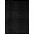 Nourison Home Soft Plush Rabbit Fur  8' x 10' Black Polyester Area Rug