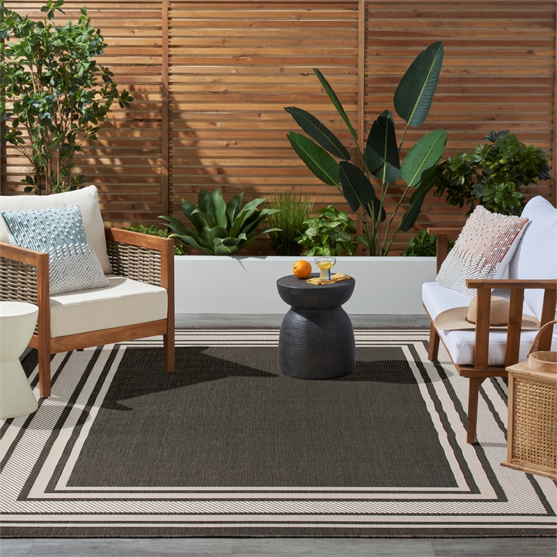 Nourison Home Horizon   8' x 10' Black   Area Rug