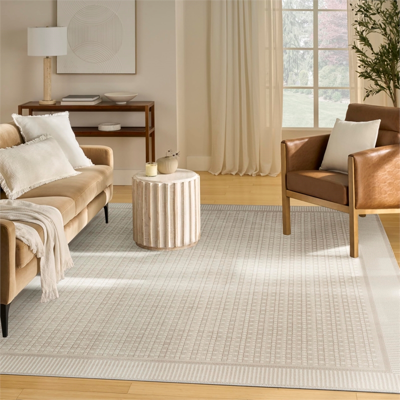 Nourison Home Nordic 8' x 10' Ivory Fabric Area Rug