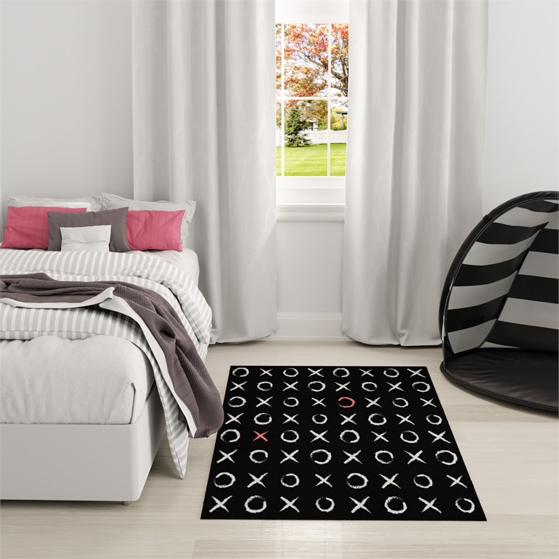 Nourison Home Imagination 7' x 9' Black   Area Rug