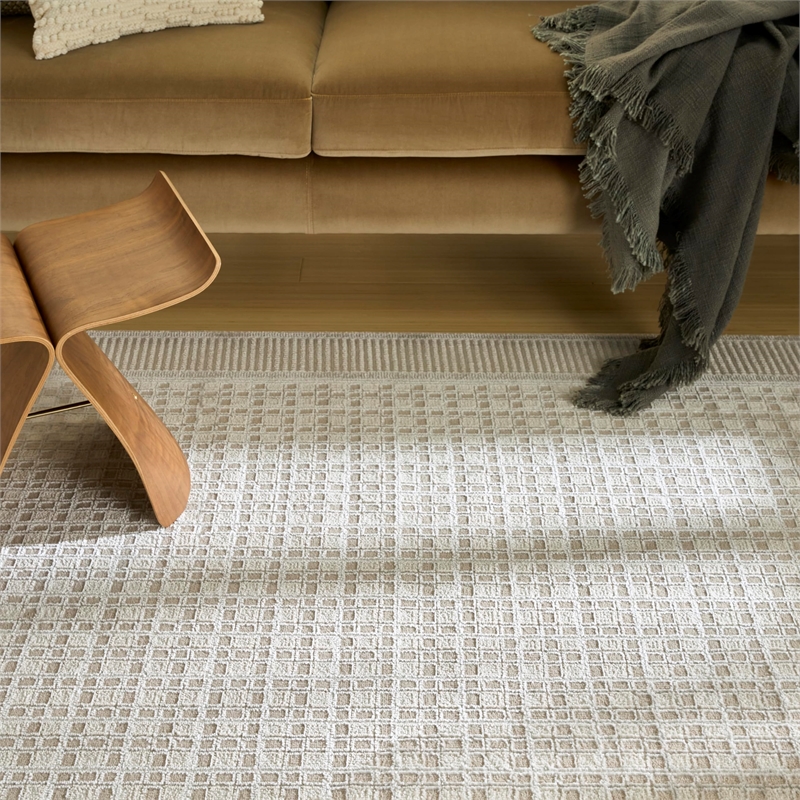 Nourison Home Nordic 8' x 10' Beige Fabric Area Rug