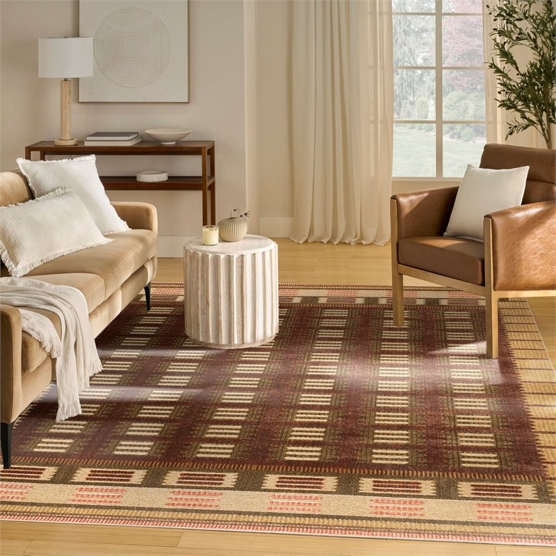 Nourison Home Nordic 8' x 10' Rust   Area Rug