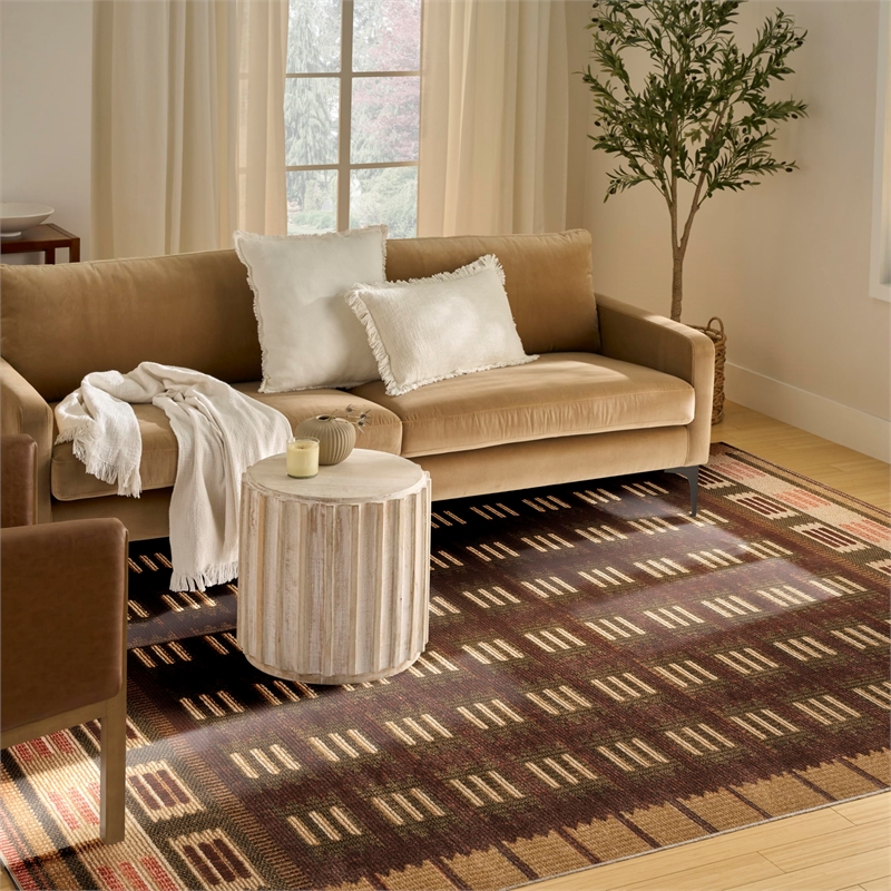 Nourison Home Nordic 8' x 10' Rust   Area Rug