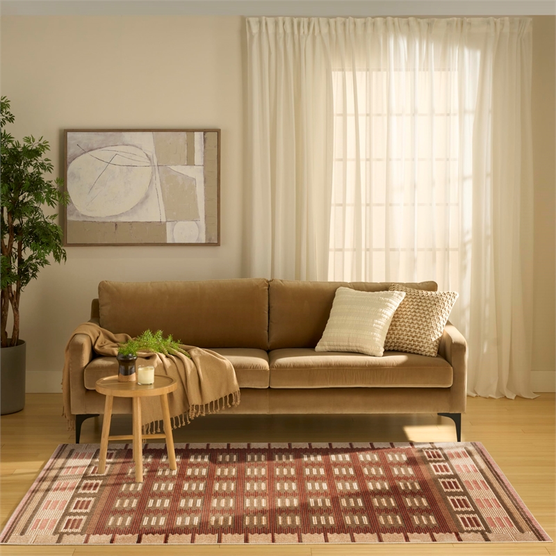 Nourison Home Nordic 5' x 7' Rust   Area Rug