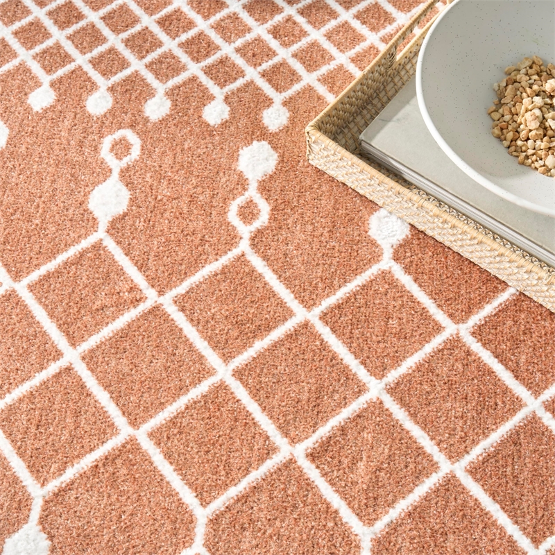 Nourison Home Astra Machine Washable 7' x 9' Copper   Area Rug