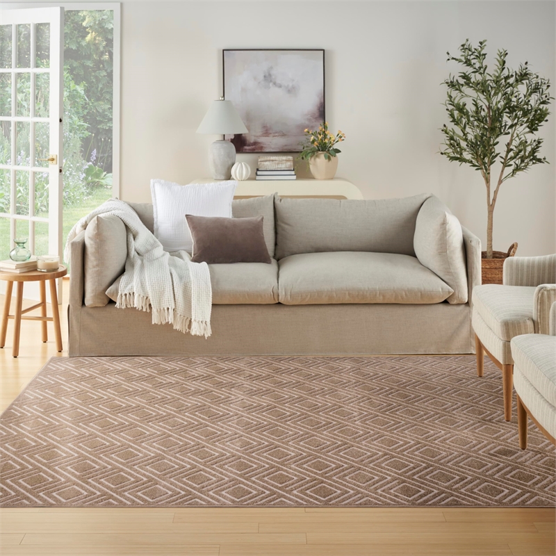 Nourison Home Casual 8' x 10' Brown   Area Rug