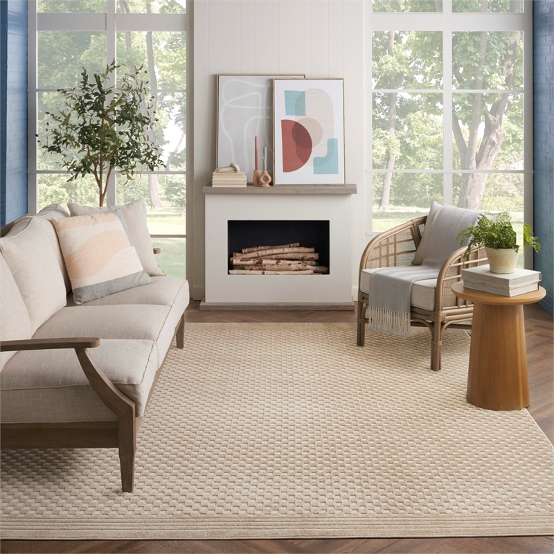 Nourison Home Casual 8' x 10' Taupe   Area Rug