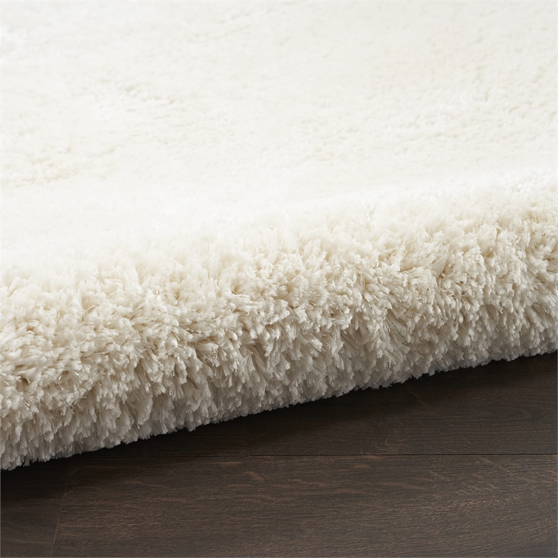 Nourison Luxurious Shag 9' x 12' Ivory   Area Rug