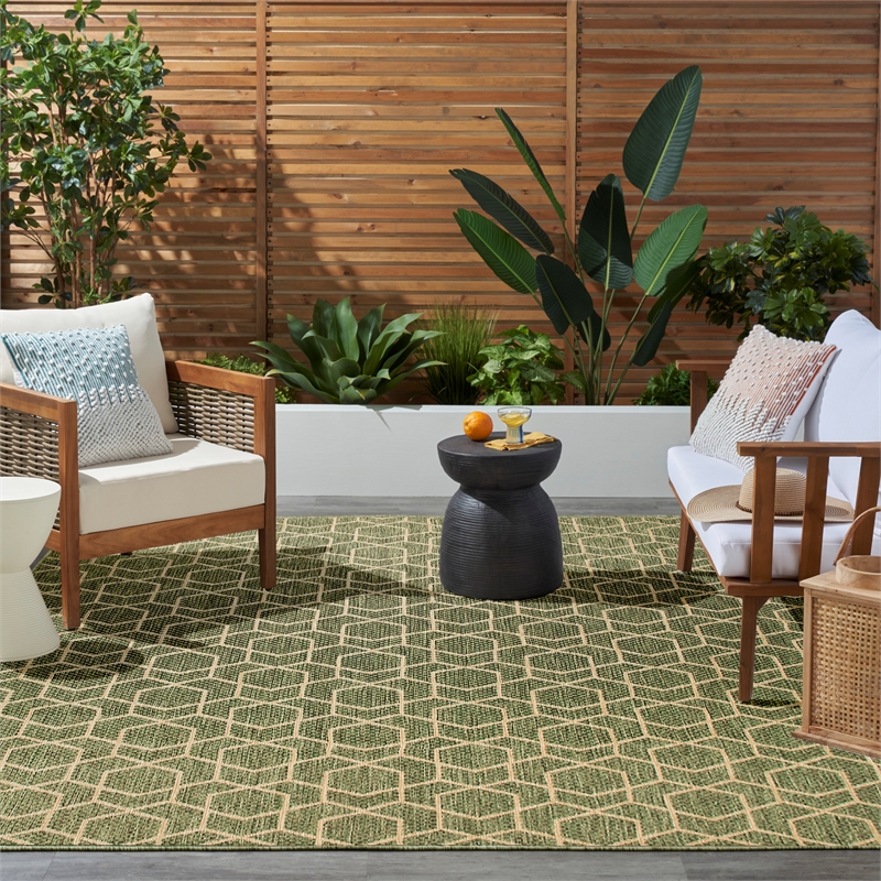 Nourison Home Horizon   10' x 14' Green   Area Rug