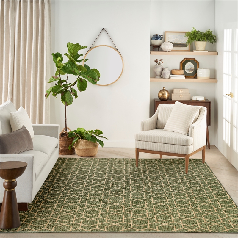 Nourison Home Horizon   10' x 14' Green   Area Rug
