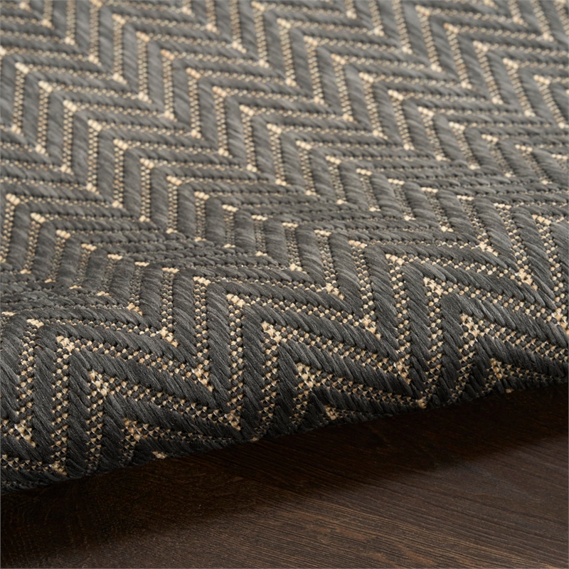 Nourison Home Horizon   3' x 5' Charcoal   Area Rug