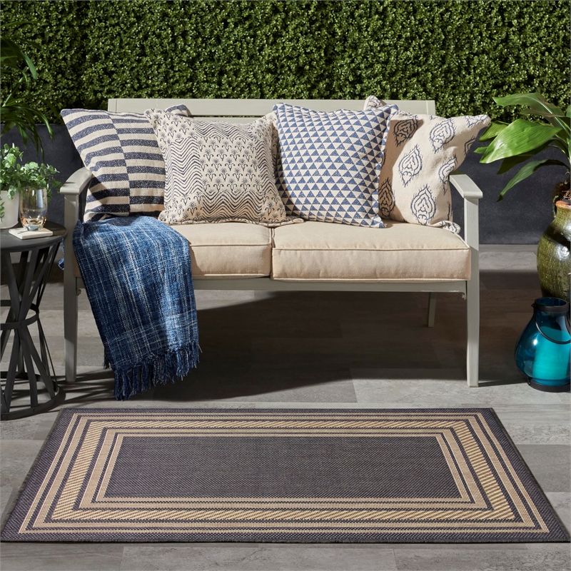 Nourison Home Horizon   3' x 5' Charcoal   Area Rug