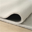 Nourison Home Soft Plush Rabbit Fur  8' x 10' Silver Polyester Area Rug