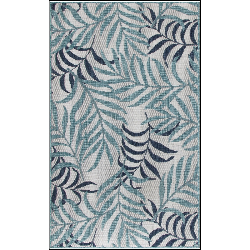Nourison Home Garden Oasis 2' x 4' Blue   Area Rug