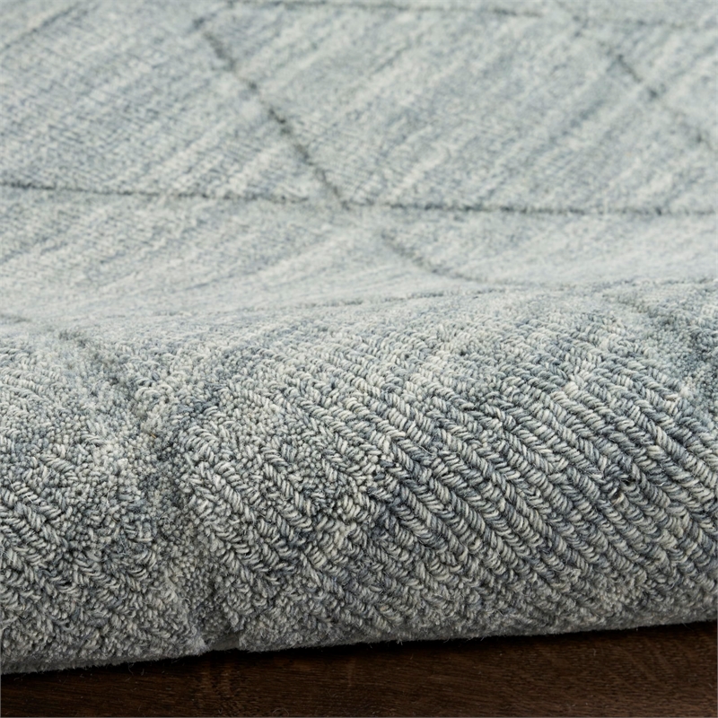 Nourison Home Wool Haven 8' x 10' Blue   Area Rug