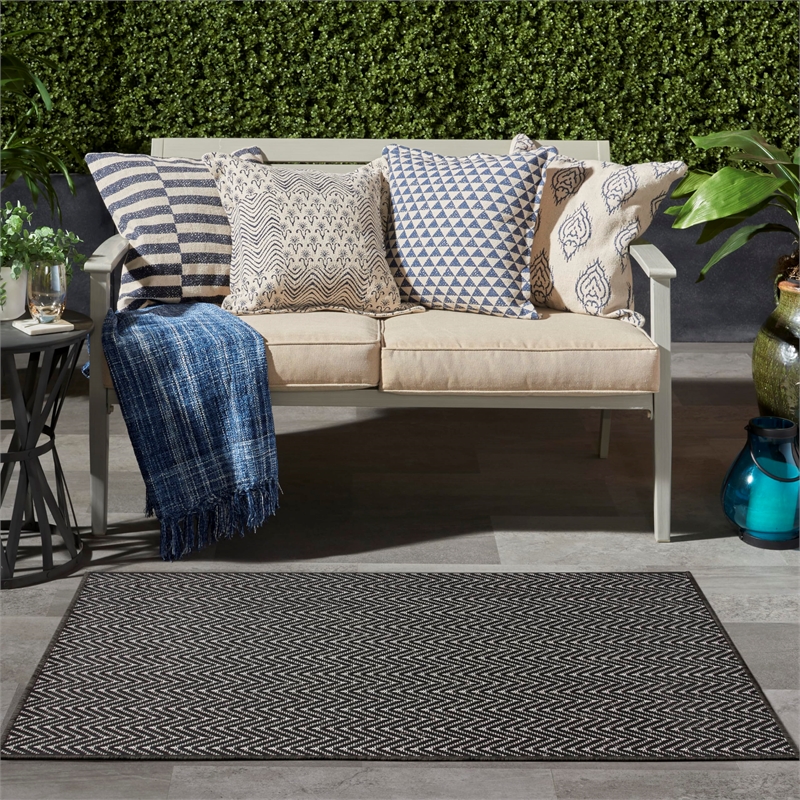 Nourison Home Horizon   3' x 5' Black   Area Rug