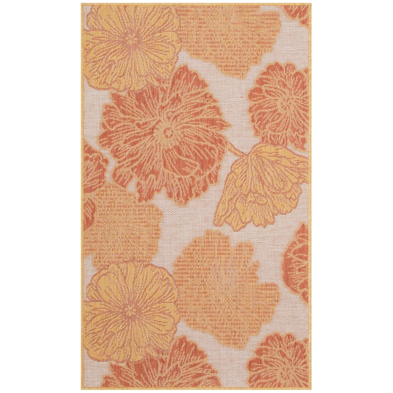 Nourison Home Garden Oasis 2' x 4' Coral   Area Rug