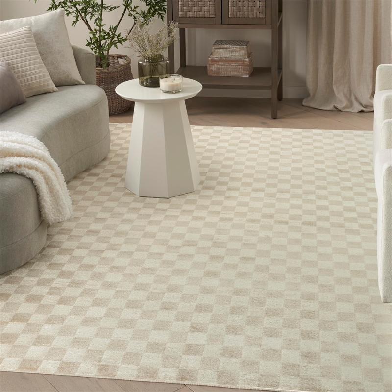 Nourison Home Serenity Home 8' x 10' Beige     Area Rug