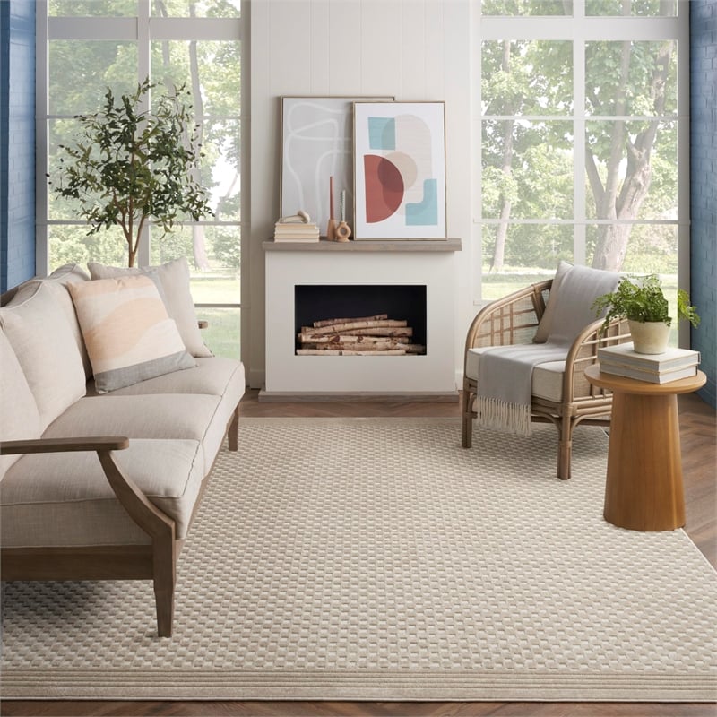 Nourison Home Casual 8' x 10' Beige   Area Rug
