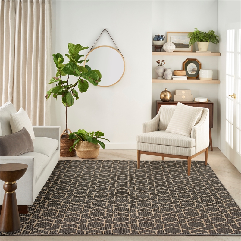 Nourison Home Horizon   9' x 12' Charcoal   Area Rug