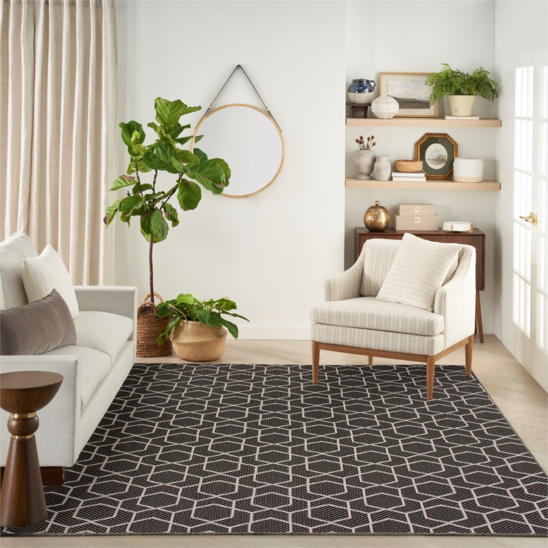 Nourison Home Horizon   8' x 10' Black   Area Rug