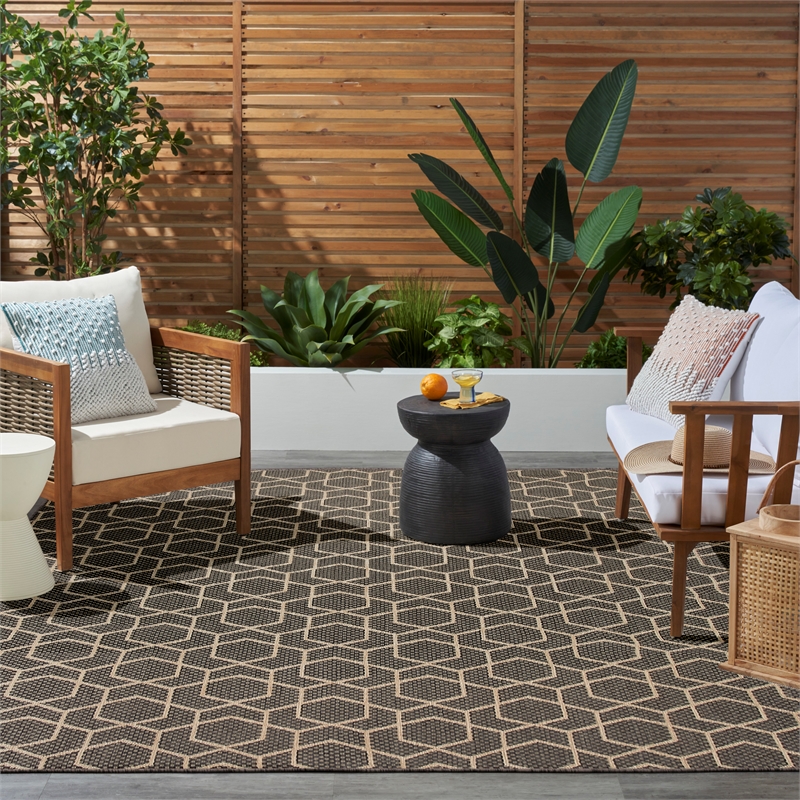 Nourison Home Horizon   8' x 10' Charcoal   Area Rug