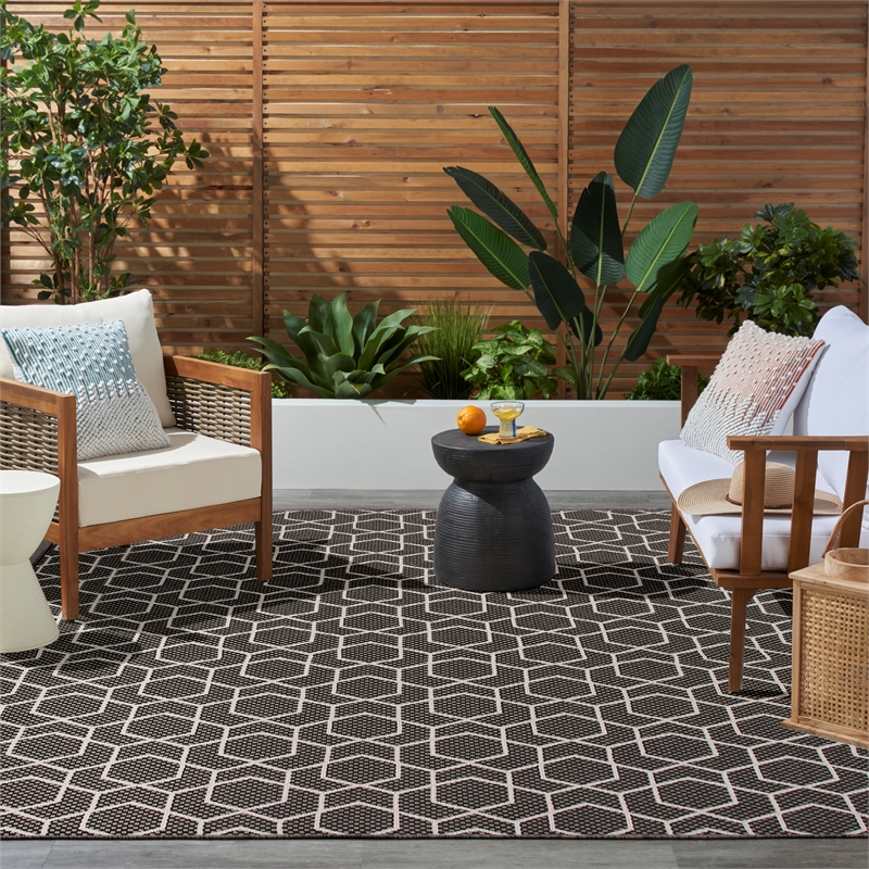 Nourison Home Horizon   9' x 12' Black   Area Rug