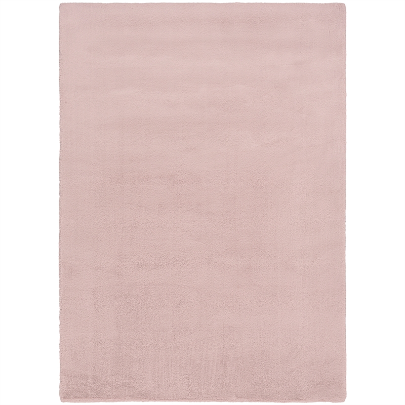 Nourison Home Soft Plush Rabbit Fur  8' x 10' Lavender Polyester Area Rug