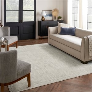 Nourison Home Santa Cruz 9' x 12' Silver   Area Rug