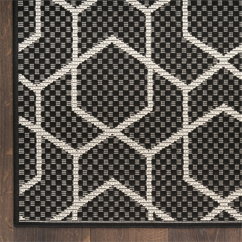 Nourison Home Horizon   6' x 9' Black   Area Rug