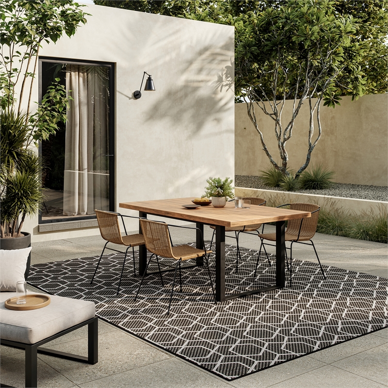 Nourison Home Horizon   6' x 9' Black   Area Rug