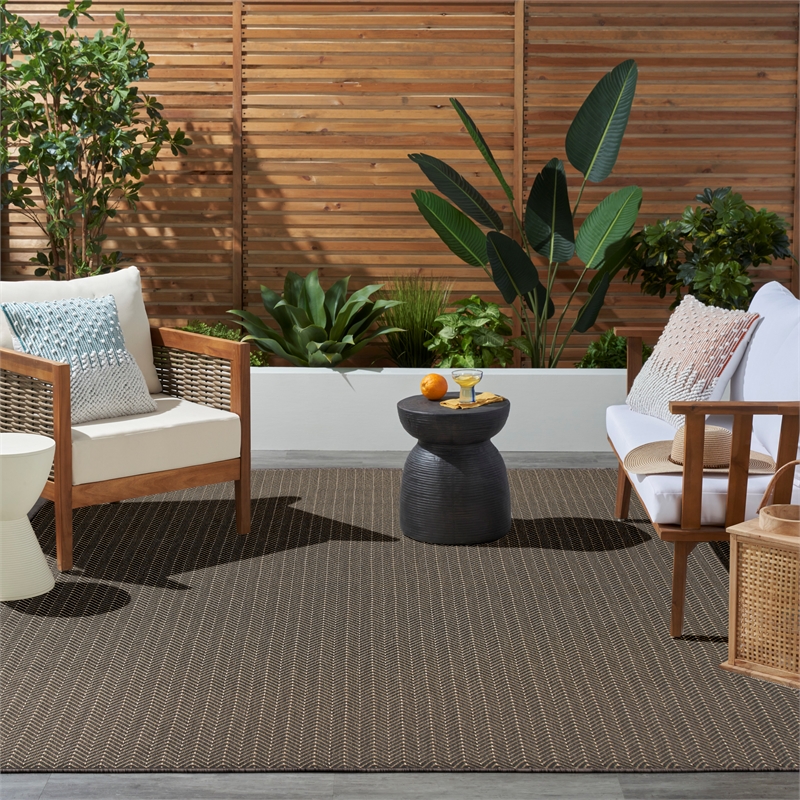 Nourison Home Horizon   8' x 10' Charcoal   Area Rug